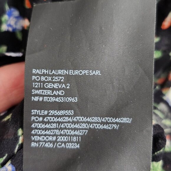 Club Monaco Taisie Mini‎ Dress 4 Black Floral Silk Sheer Button  Front Boho - Picture 10 of 15